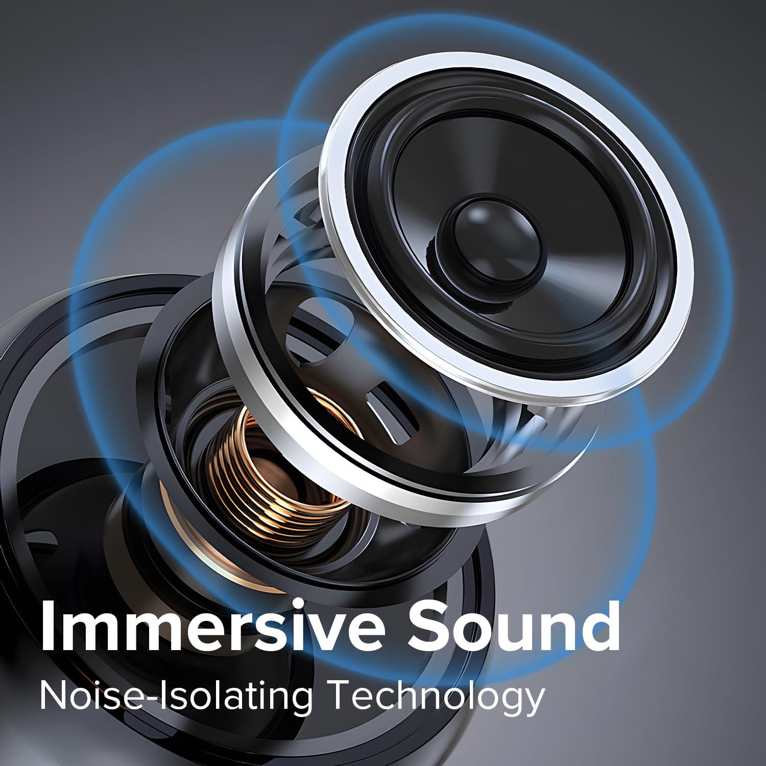 Coby Coby Sports True Wireless Earbuds w/Secure-Fit Ear Tips | in-Ear Headphones Up to 12 Hours Play | Sweat-Resistant | Noise-Isolating | in-Ear Earbuds | Sports Earbuds, Bluetooth Earbuds (Gray)