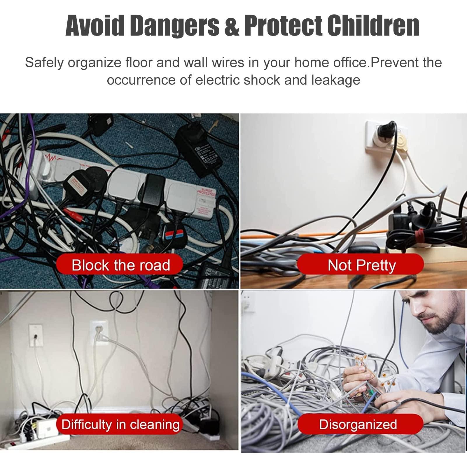 HAIXHX Aluminum Alloy Cable Cover, Waterproof Half Round Cord Cover Protector Self Adhesive TV Wire Hider for Office/Home/Workshop (Color : Silver, Size : No.2)