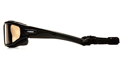 Pyramex Safety Pyramex I-Force Sporty Dual Pane Anti-Fog Goggle, Indoor/Outdoor Mirror Anti-Fog Lens