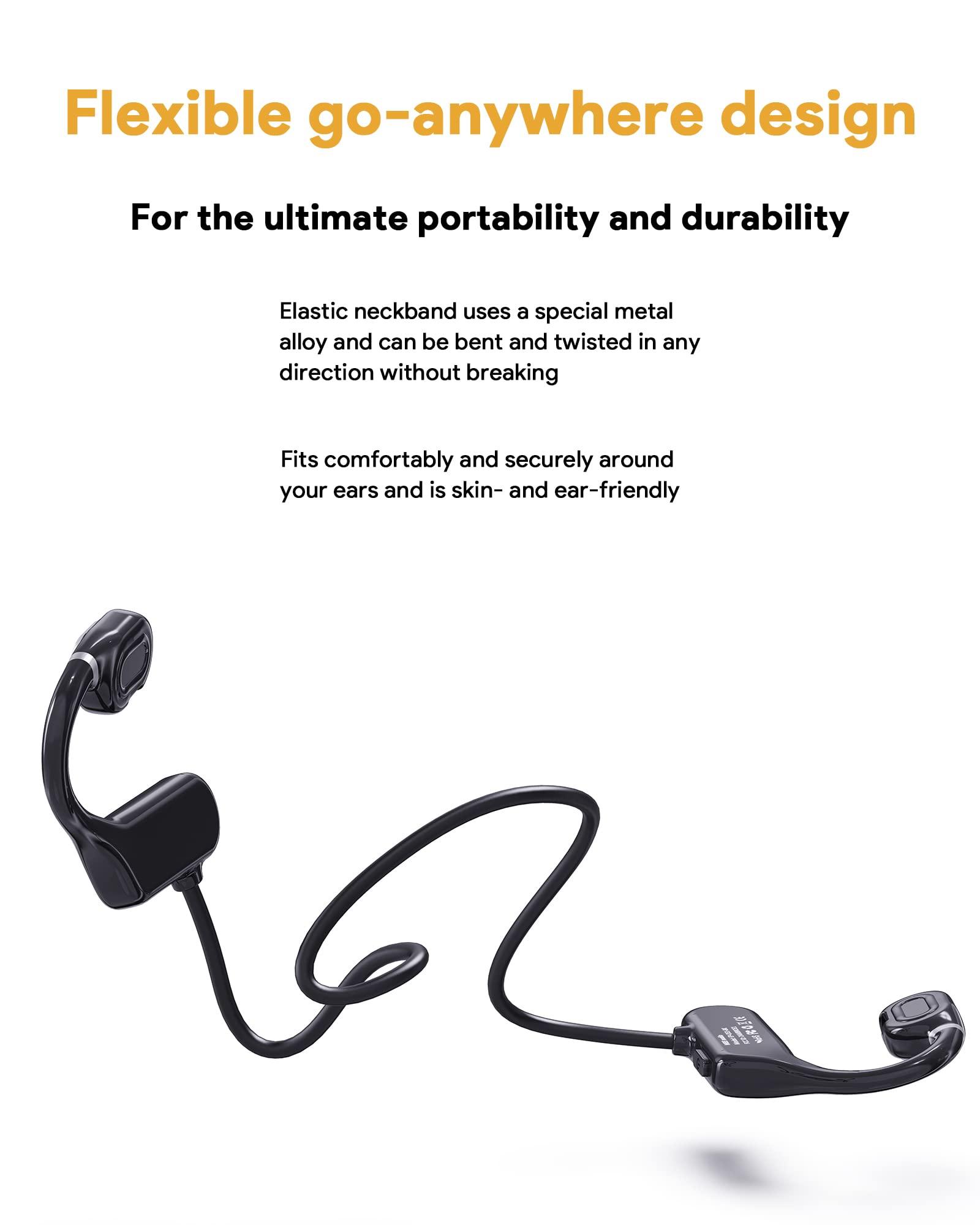 MEE audio MEE audio AirHooks Open Ear Headphones - Lightweight, Comfortable, Sweatproof Wireless Bluetooth Earbuds with Mic and High Audio Clarity Let You Hear Your Surroundings for Safer Workouts and Running