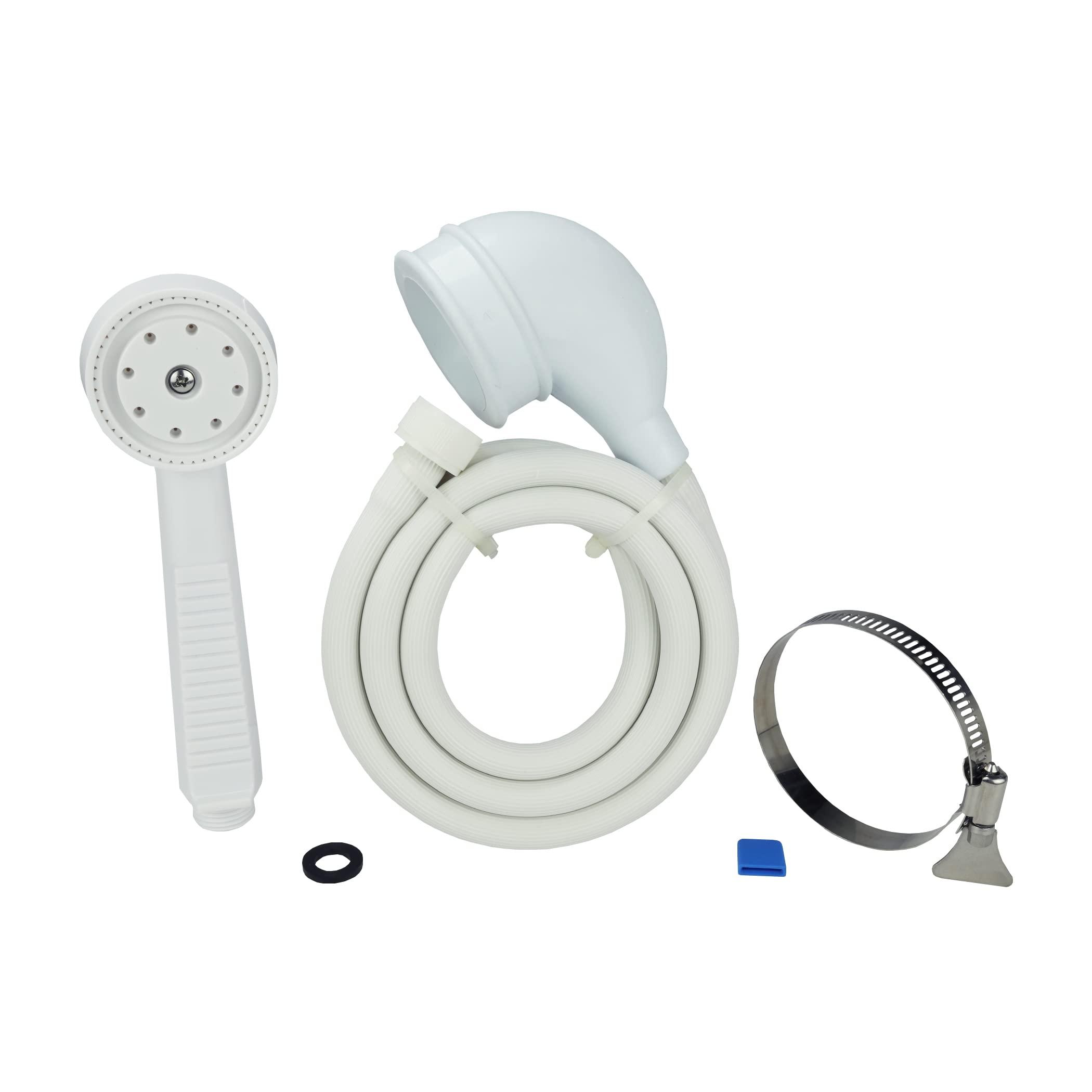 Danco Danco 10086 VersaSpray Portable Hand Held Shower Head Sprayer Fits Bathtubs without Diverter, (Pack of 1), White