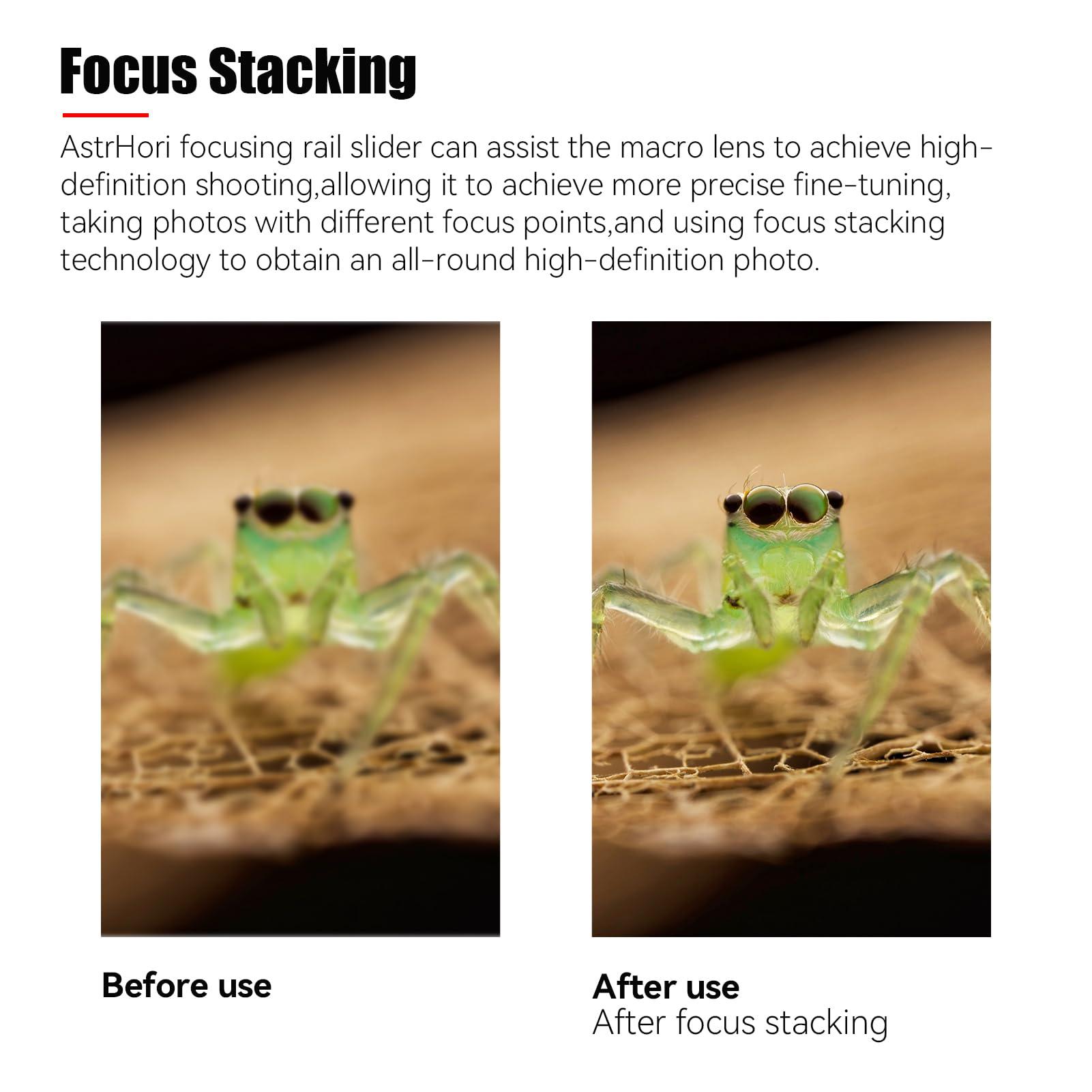 AstrHori AstrHori 25mm F2.8 2X-5X Ultra Macro Lens(E Mount) & Macro Focusing Rail Slider(AH-MGA170) Set