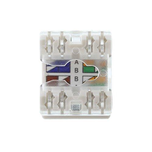 On-Q Legrand - OnQ RJ45 Keystone Connector, Keystone Jack for Cat 5e, Works with Multimedia Wallplates to Ensure Secure Wire Termination, Ivory, WP3450IV