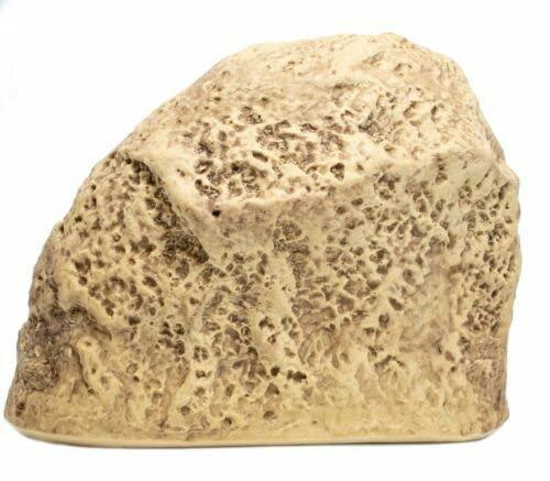 Rockustics 5.25" Real Rock Coax Outdoor Speaker Weatherproof Patio Garden Sandstone Home Audio