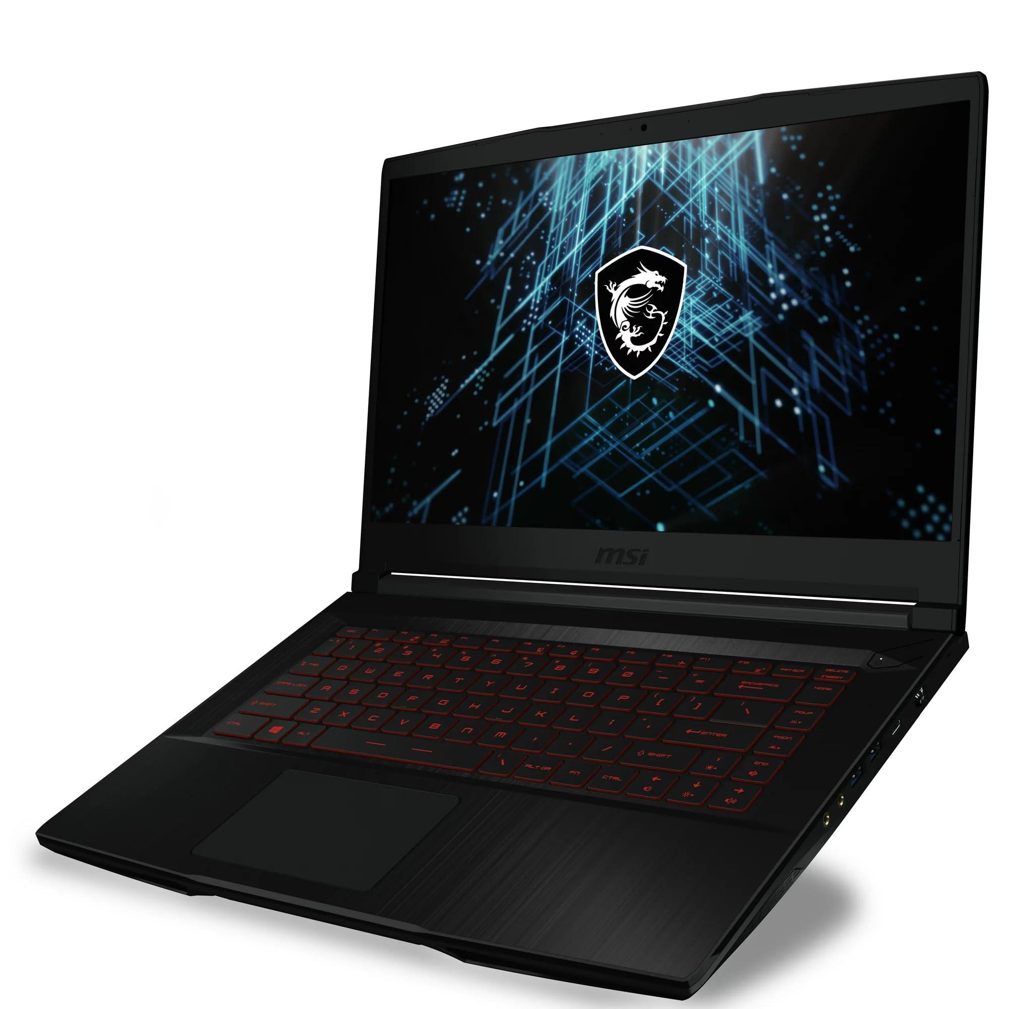 MSI MSI GF63 Thin 15.6" Gaming Laptop, FHD 144Hz, Intel Core i5-11400H, NVIDIA GeForce RTX 3050, 12GB Memory, 1TB SSD, Windows 11 Home, Black + Accessories