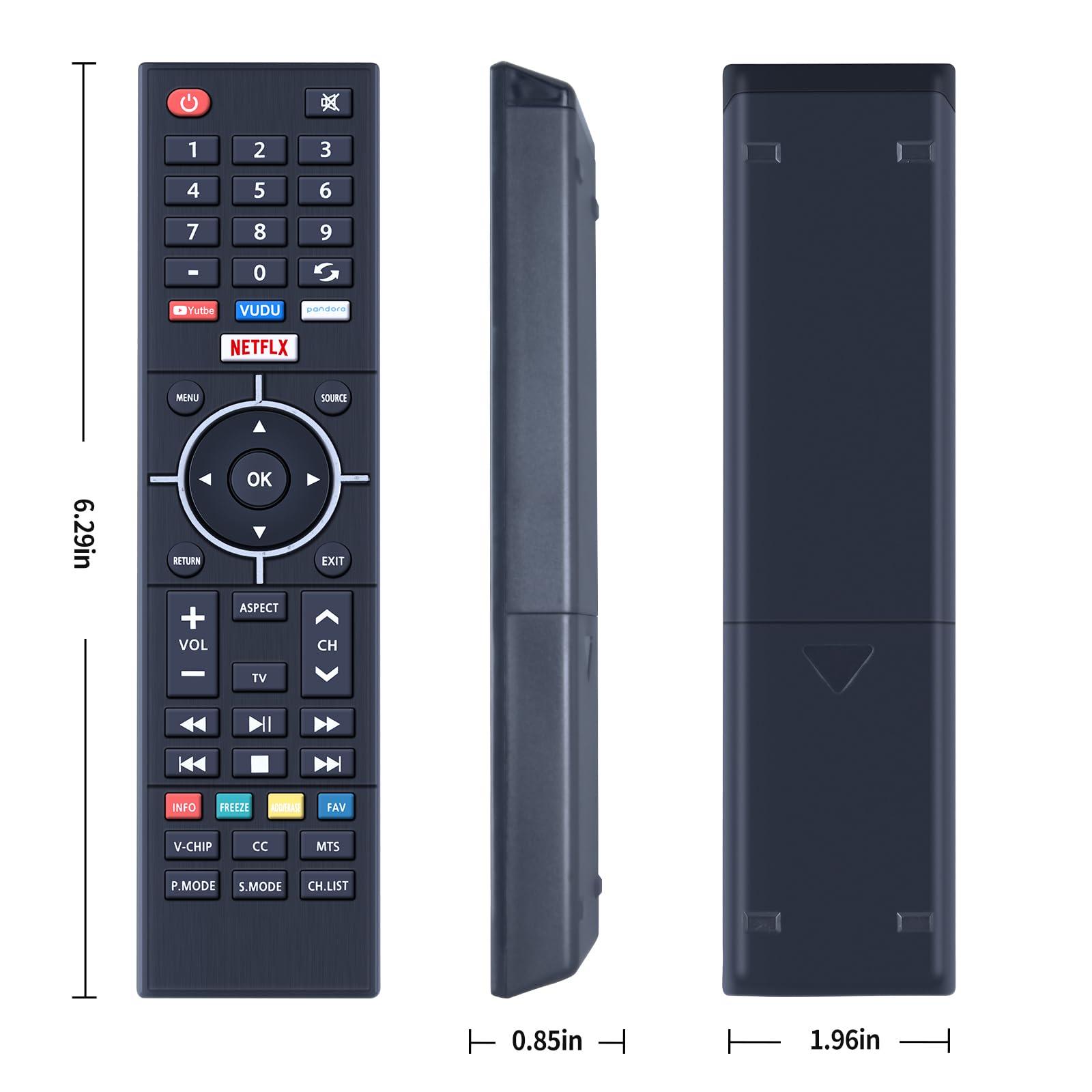 RETROSUN Universal Remote Control for All Element TV, Replacement Remote Control Compatible with 99% Element LCD LED Smart HDTV
