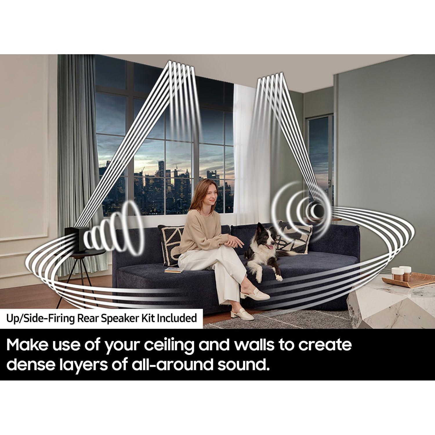 SAMSUNG SAMSUNG HW-Q990D Q-Series 11.1.4 ch. Wireless Dolby Soundbar with Q-Symphony (2024) (Renewed) Bundle with 2 Year Enhanced Protection Pack