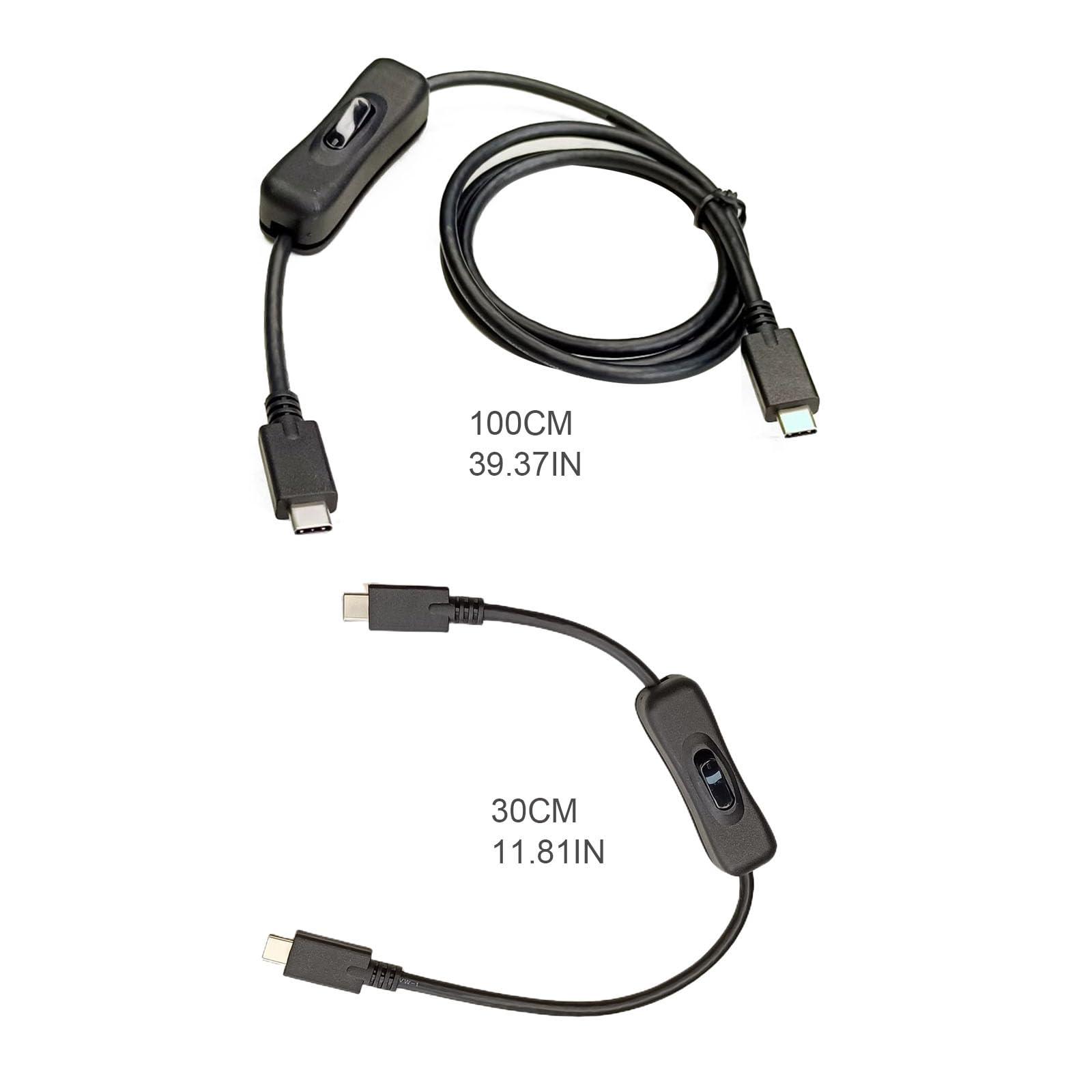 Necvior Necvior USB C Power Switches Cable - USB 3.1 PD100W Fast Charging for Phone and Laptop