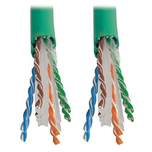 Tripp Lite TRIPP LITE Cat6 Bulk Solid-Core Cable, Plenum-Rated PVC (CMP), Gigabit, Green, 1000' (N224-01K-GN)