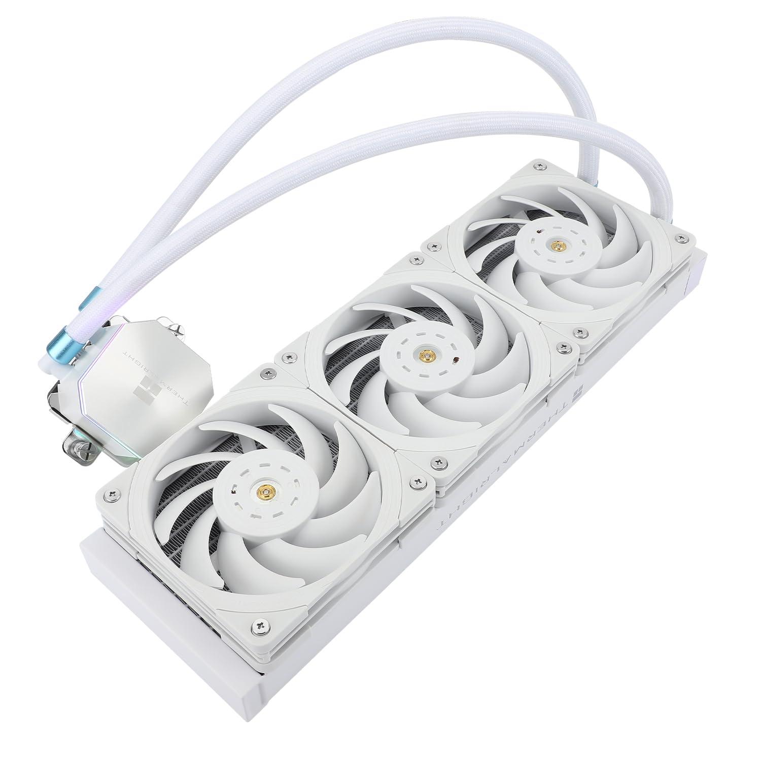 Thermalright Thermalright Frozen Edge 360 White Liquid CPU Water Cooler with 120mm PWM Fan,360 White Cold Row Specification,Integrated Water-Cooler Heatsink for AMD/AM4/AM5,Intel LGA1700/1150/1151/1200/2011