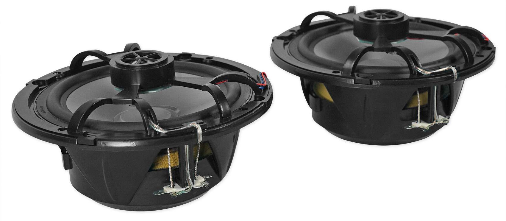 Rockville Rockville 3 RKL65MBW Dual 6.5" Marine Wakeboard LED Speakers+2 Color Grilles