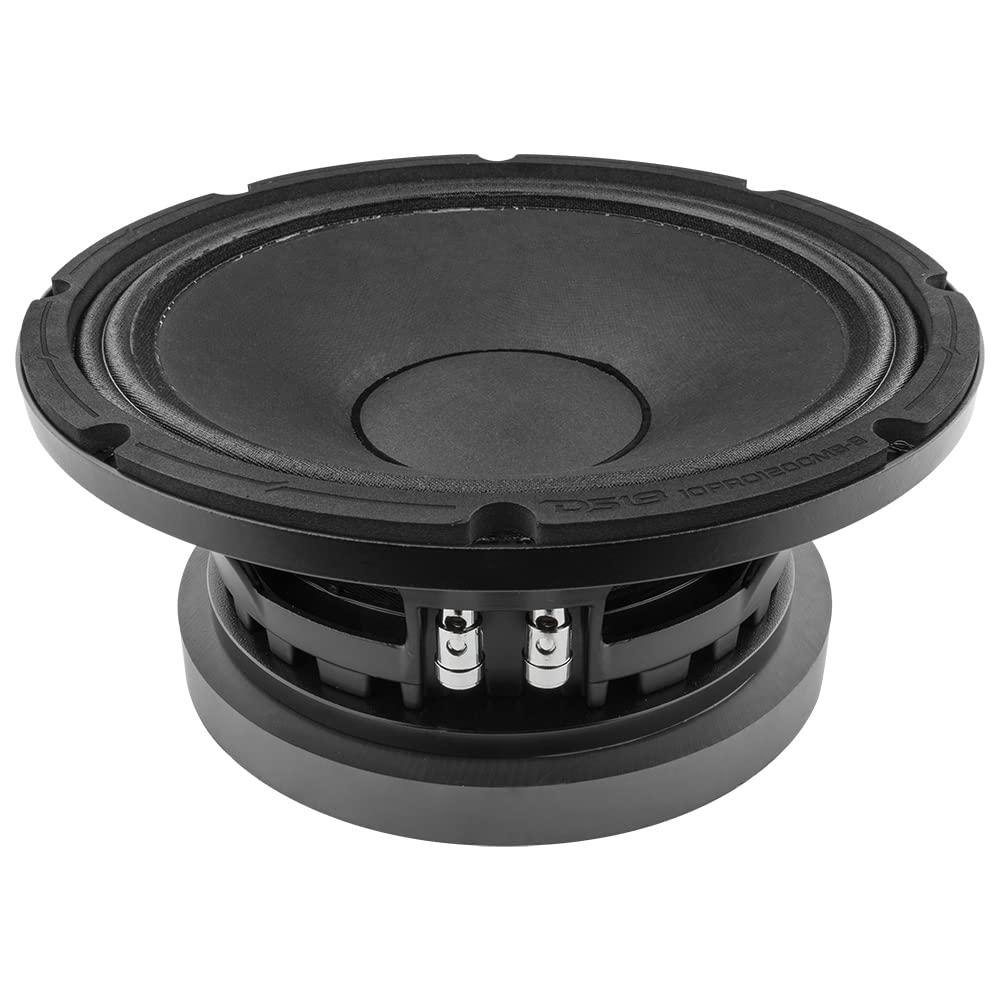 DS18 DS18 10PRO1200MB-8 10" Mid-Bass Loudspeaker 1200 Watts Max Power 600 Watts RMS 8-Ohm - Powerful Midbass for Competitive Builds - Pro Audio Stereo Sound System - 1 Speaker