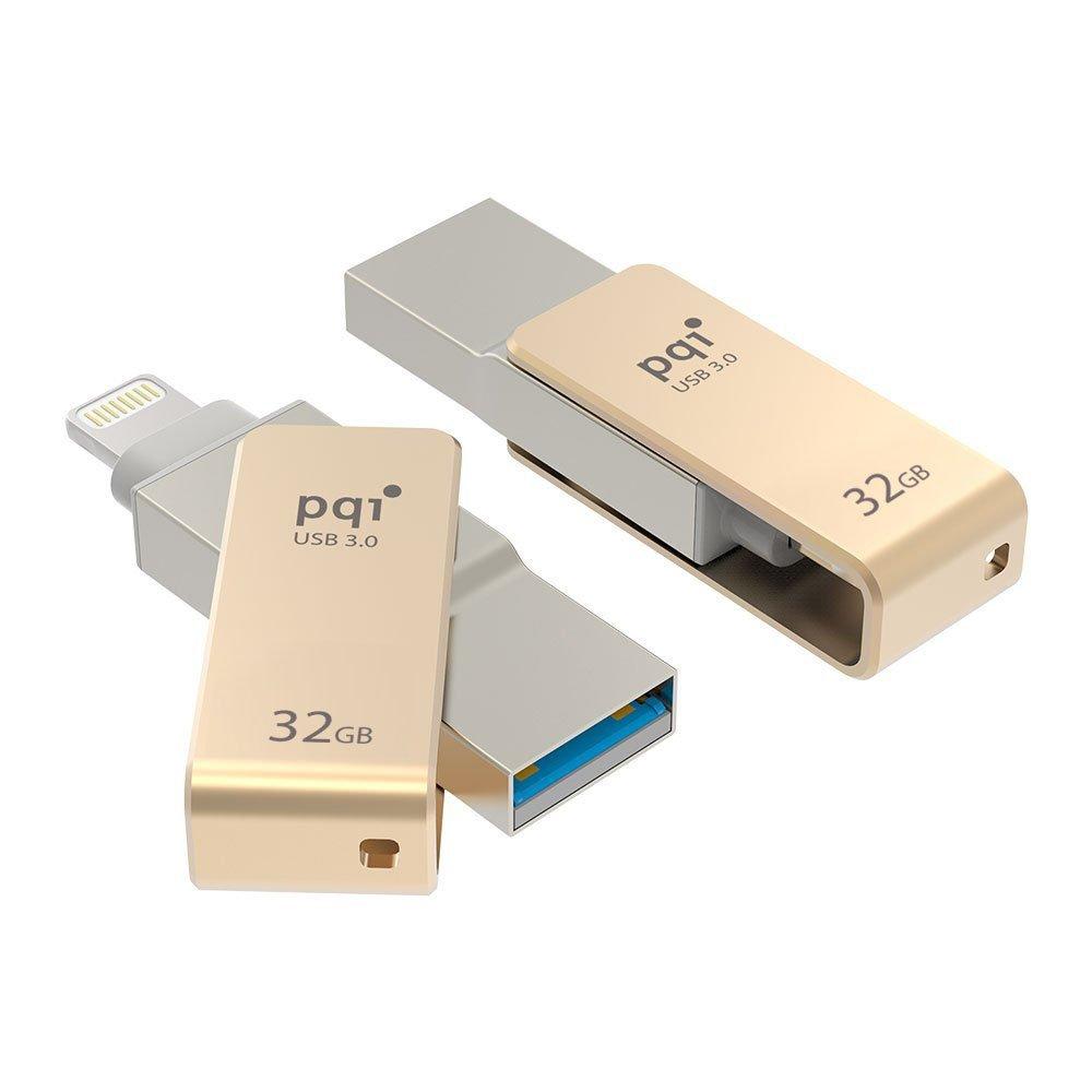 PQI PQI iFlash Drive USB 3.0 32Gb Gold (iConnect Mini)