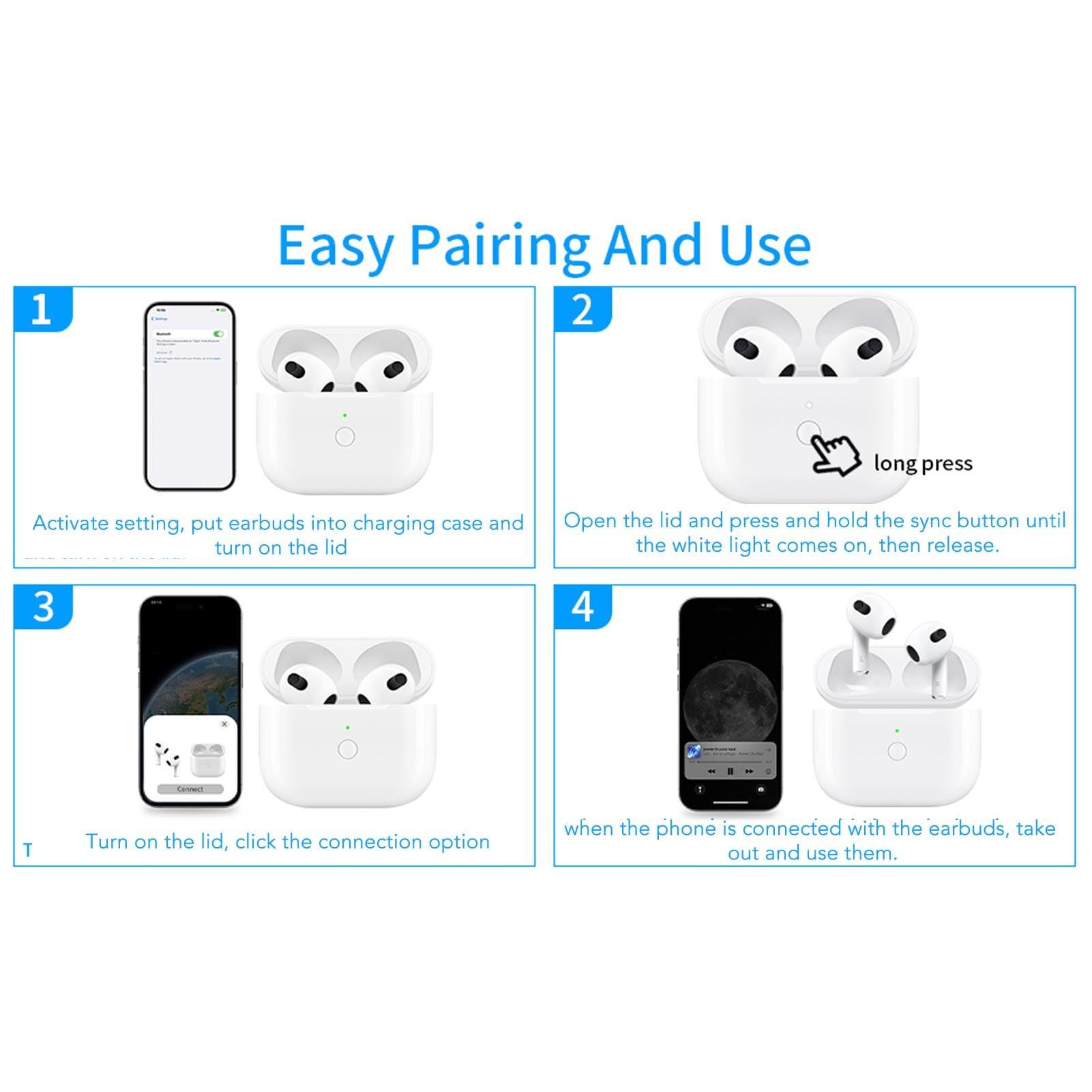 MUNEFE Charging Case Replacement, Earbuds Replacement Charger, Earbuds Charging Case for Providing Extended Power to Earplugs