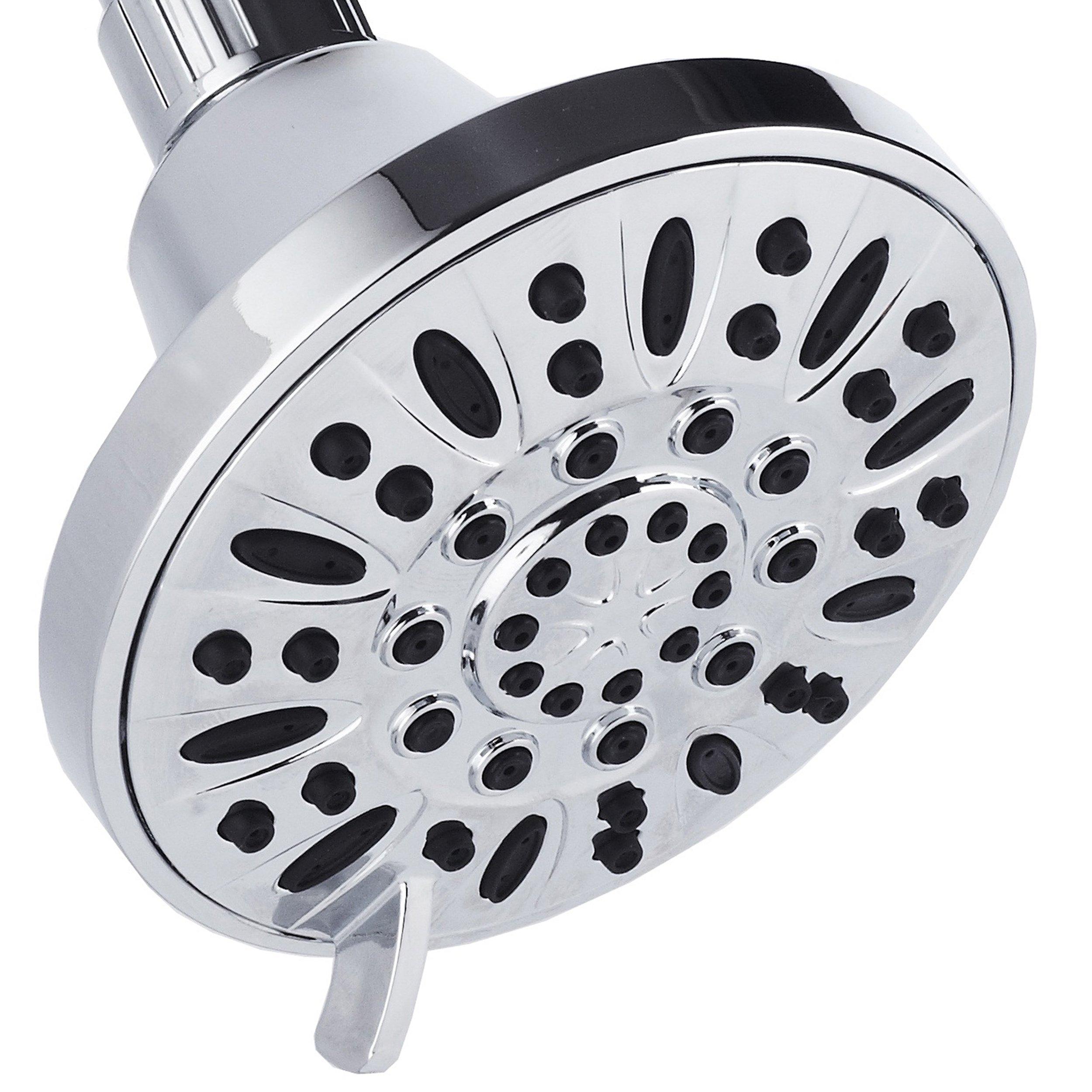 AquaDance AquaDance Premium High Pressure 6-setting 4-Inch Shower Head for the Ultimate Shower Spa Experience! Officially Independently Tested to Meet Strict US Quality & Performance Standards!