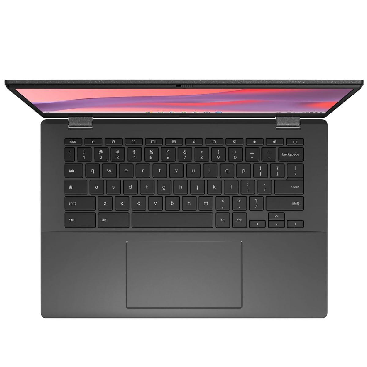 ASUS ASUS Chromebook for Student and Business, 14" HD Anti-Glare Display, MediaTek Kompanio 520, 4GB RAM, 64GB eMMC, Micro SD Card Reader, TB 4, Wi-Fi 6, Webcam, PDG HDMI Cable, Chrome OS, Gravity Gray