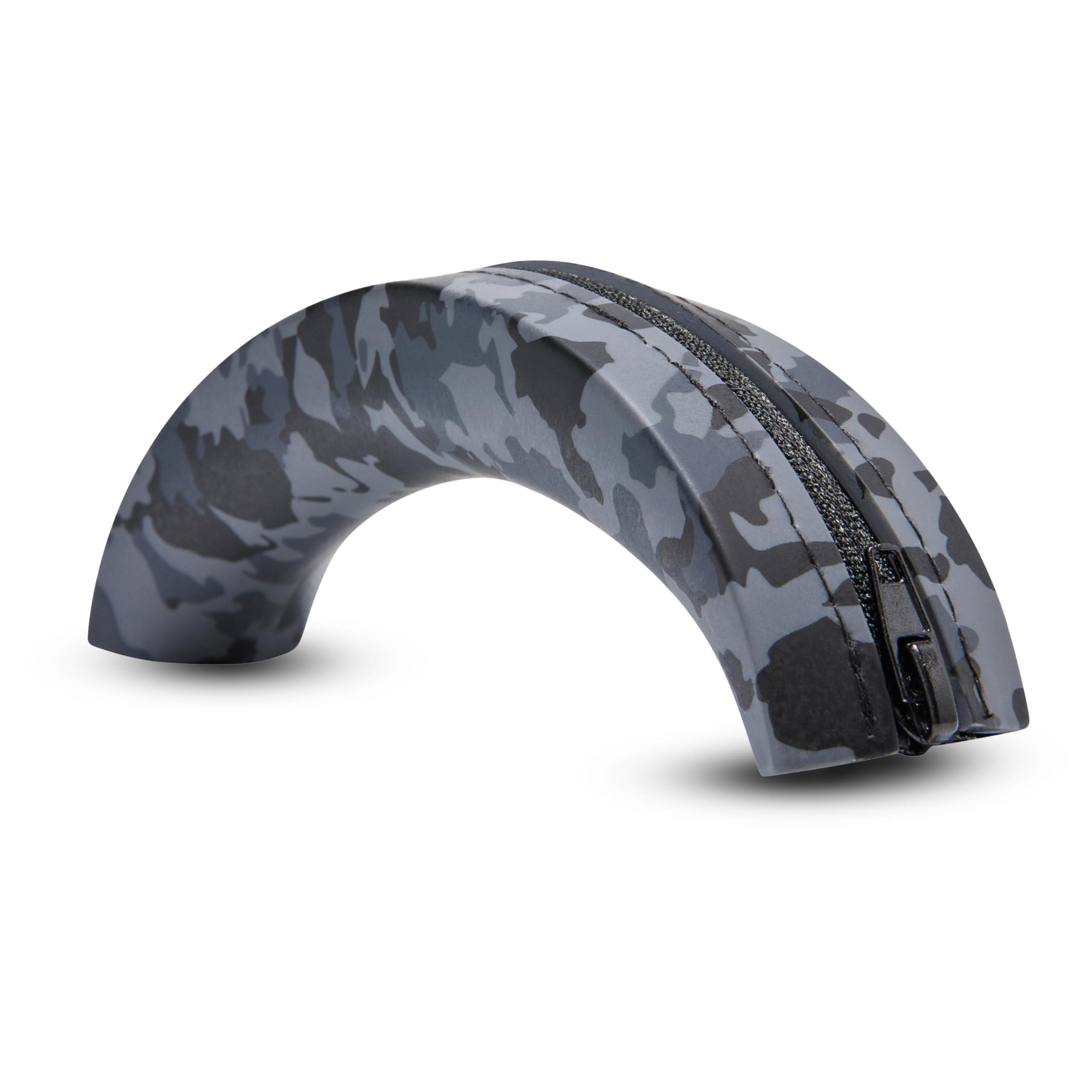 WC WC BandZ QC - Silicone Headband Cover for Bose QuietComfort 35, 35ii, 45, QC 2023 & More, Made by Wicked Cushions | Enhanced Style, and Sweat Protection | Black Camo