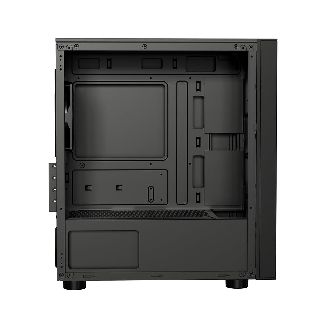 PCCOOLER PcCooler Platinum LM300 ARGB - - Micro ATX - windowed Side Panel (Tempered Glass) - no Power Supply - USB/Audio/Mic