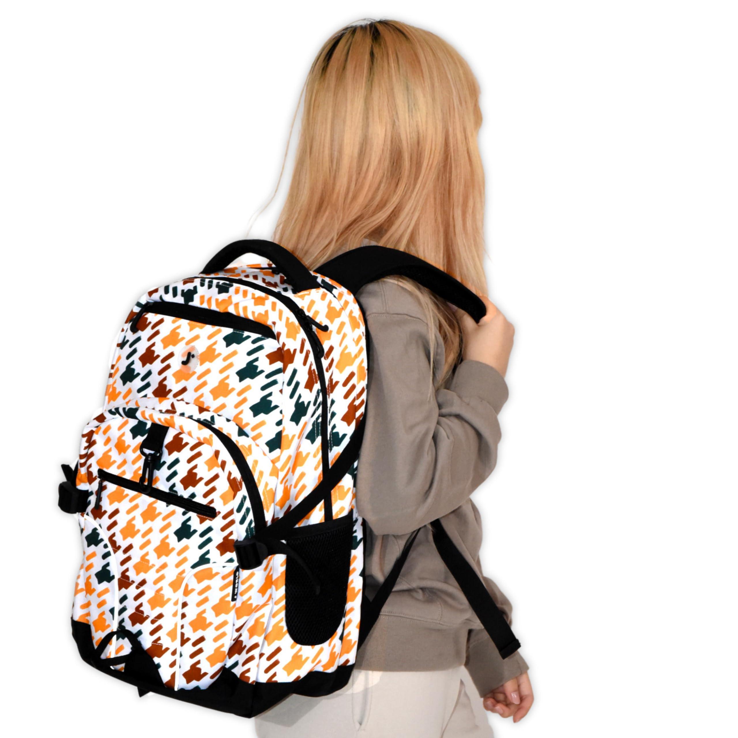 J World New York J World New York Atom Multi-Compartment Laptop Backpack, Navy Pink, One Size