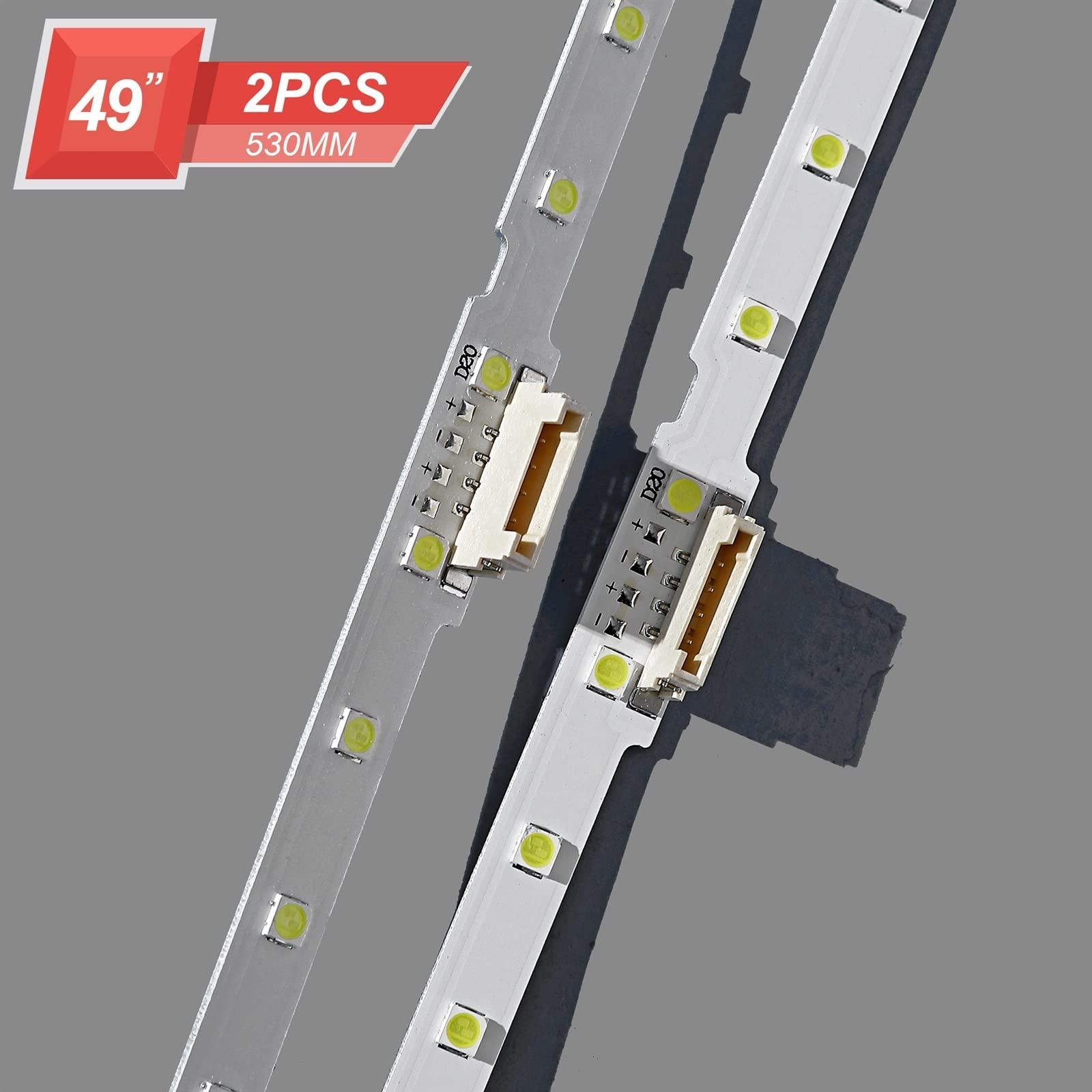 SENHE SENHE Backlight Strip 38 LEDs Fit for Samsung 49\"TV AOT_49_NU7300_NU7100_2X38_3030C_d6t-2d1_19S2P Rev.v4 UE49NU7140 UE49NU7100