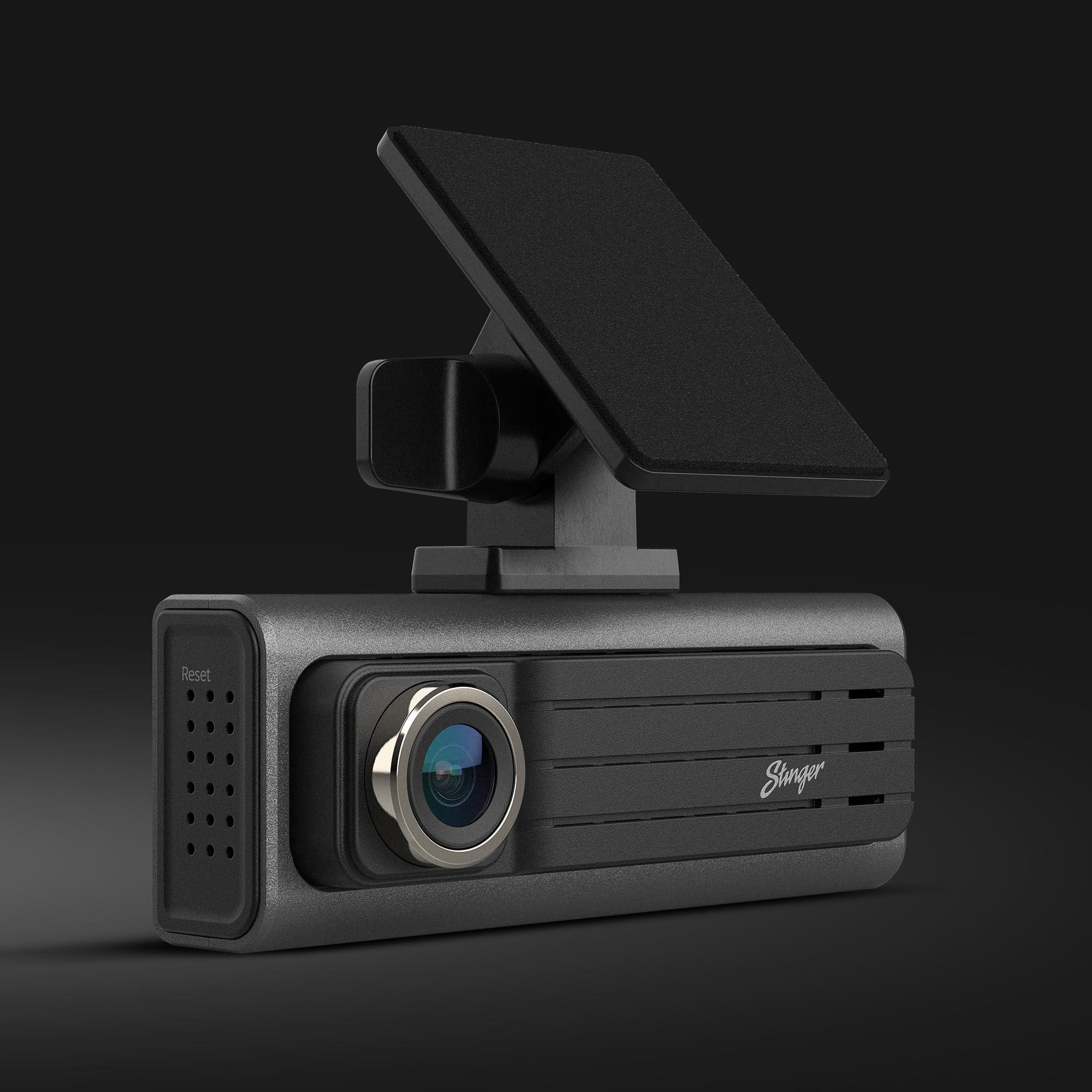 STINGER Stinger OPSIS Universal Full HD (1080p) Front & Rear Dash Camera, ADAS, Mute Notifications, Smart App, 32gb MicroSD Included