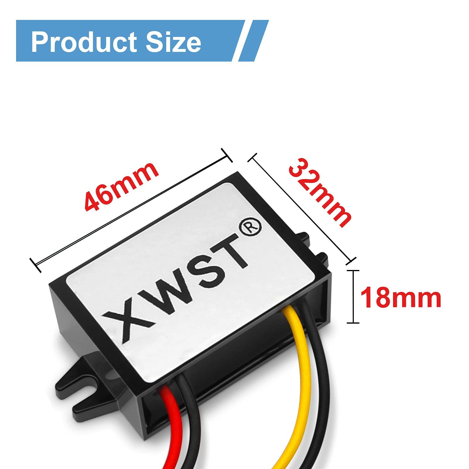 XWST XWST DC to DC 12V 24V to 5V 3A 15W 15watt with USB Output Power Adapter Converter 8V-40V to 5V Voltage Buck Regulator,Step-Down Module,Waterproof Power Adapt 5V Volt Transformer Module