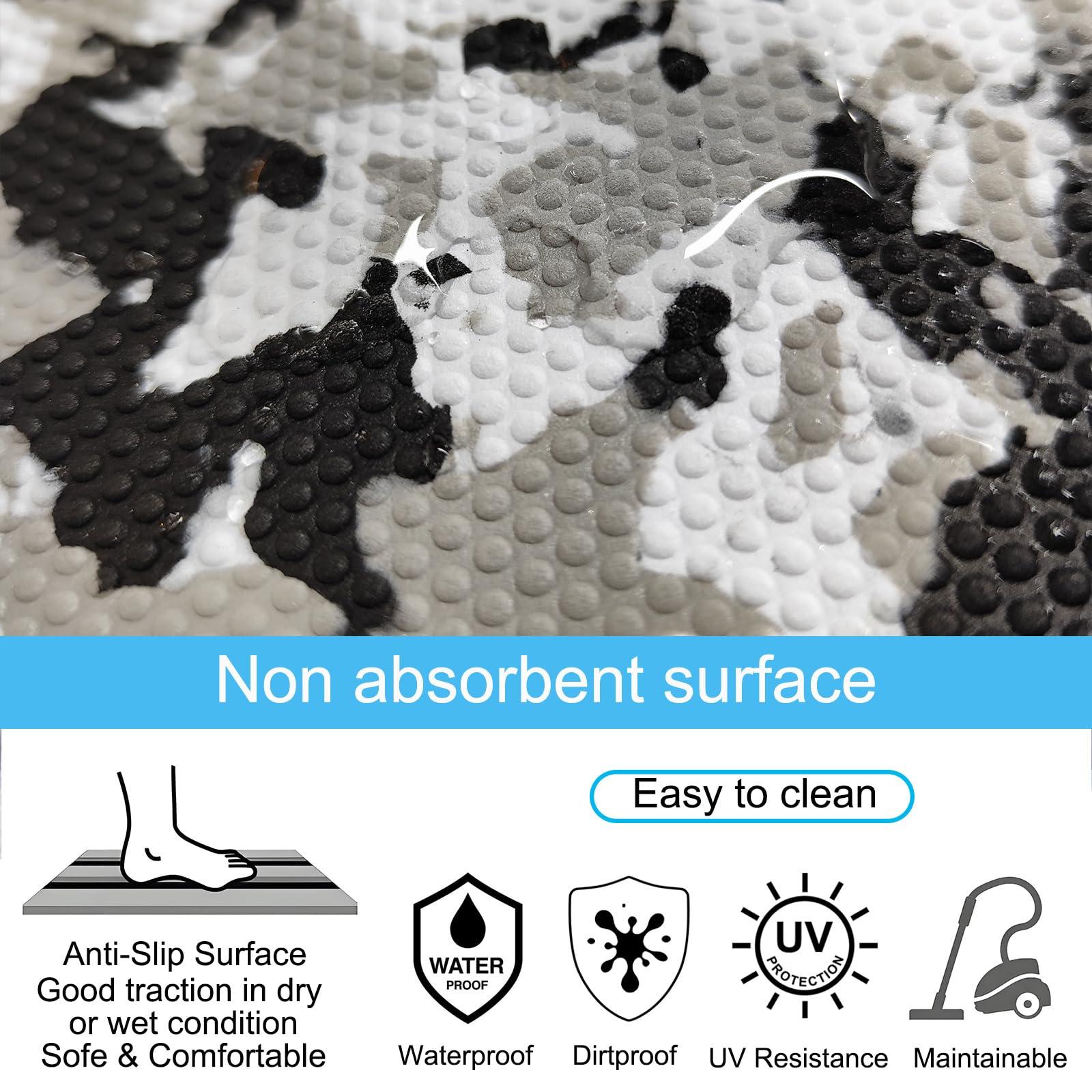 yuanjiasheng EVA Foam Boat Flooring 94.5" 35.4" Self-Adhesive Non-Slip Boat Deck Mat Traction Pad for Boats Yacht Swim Platform RV Floor Kayak Surfboard Golf Cart