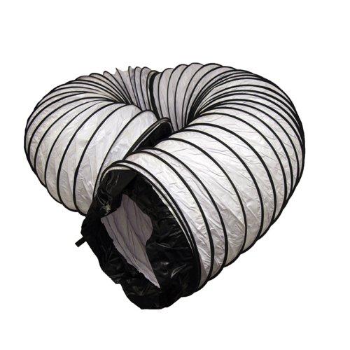Rubber-Cal Rubber-Cal \"Air Ventilator White\" Ventilation Duct Hose (Fully Stretched) - 4-Inch by 25-Feet