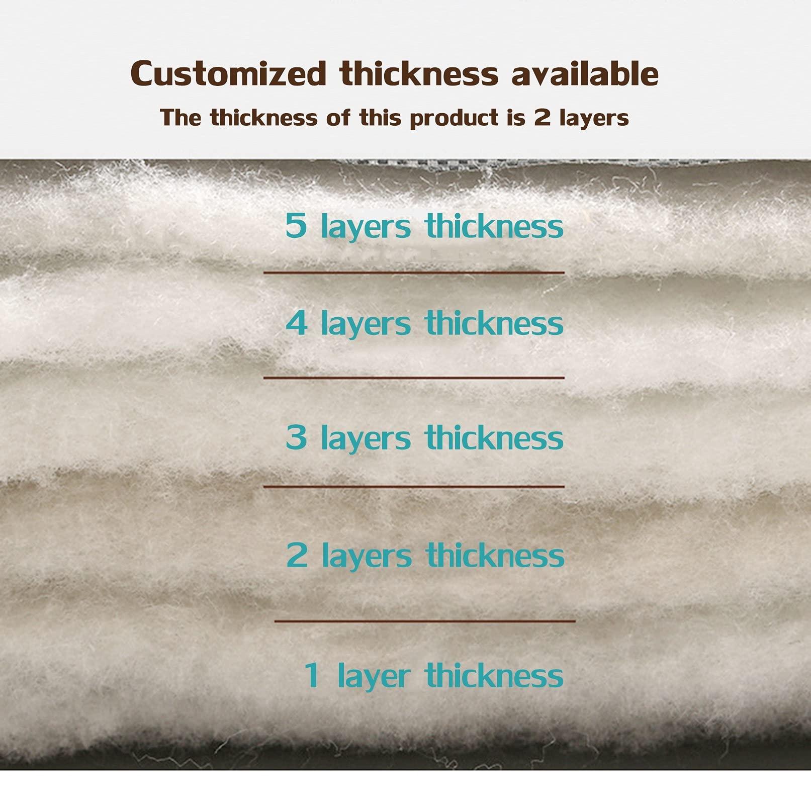 horv JJPSQHRV Soundproof Blanket Home Thermal Insulated PU Curtain Heavy Duty Blackout Window Treatment Room Divider Windproof Waterproof Doorway Covering for Living Room Garage Storm Door Patio Kitchen