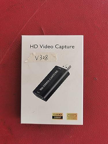 VIXLW 4K HDMI Video Capture Card, HDMI to USB 2.0 Capture Card, Cam Link Camera Capture Card, Video Game Capture Device, HD 1080P Video Recorder for Streaming, Broadcasting, Video Conference, Teaching