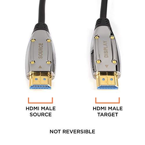 THE CIMPLE CO THE CIMPLE CO 10 Feet, 4K Fiber Optic HDMI Cable, Ultra High Speed Fiber Optic 18Gbps 4K @ 60Hz, 4:4:4 HDR, HDCP, ARC, 3D and More - Hybrid HDMI with Gold Connectors