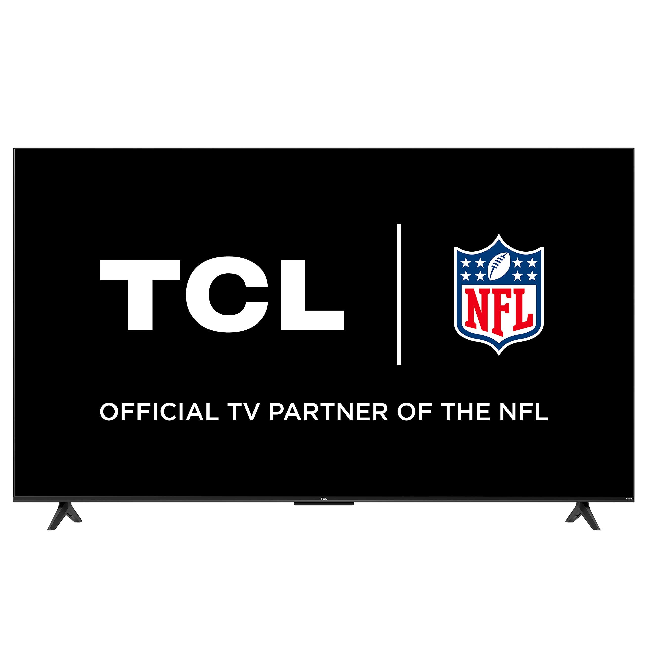 TCL TCL 50\" Class 4-Series 4K UHD HDR Smart Roku TV 50S455 2022, Black