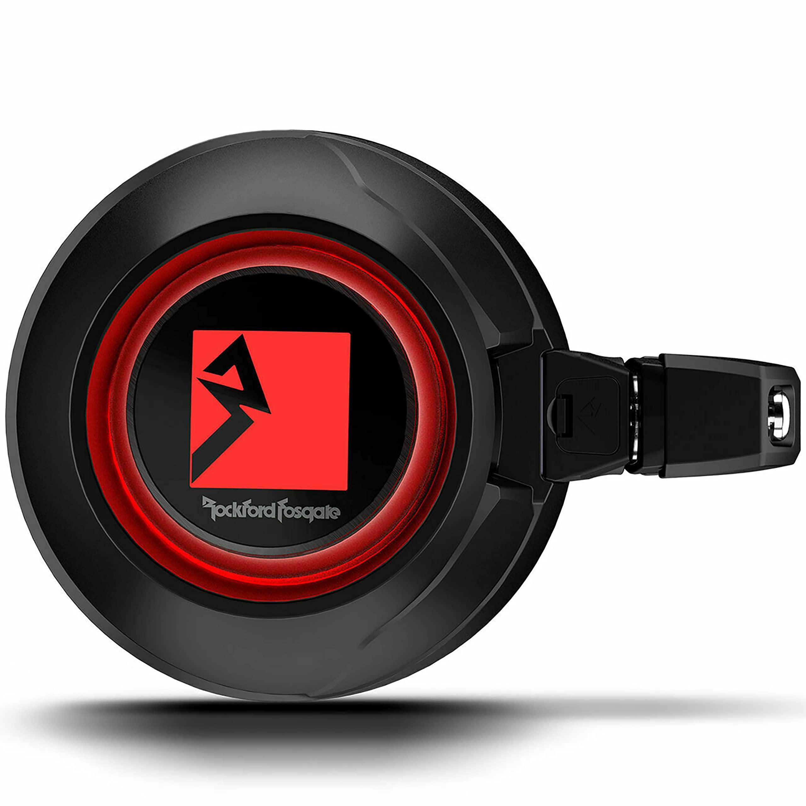 Rockford Fosgate Rockford Fosgate M2WL-65MB 6.5" 600W Marine Tower Speakers + MX-RSW16 Add-on Rear Speaker Harness