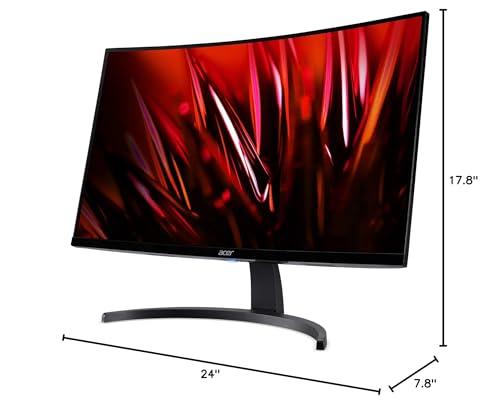 acer Acer Nitro 27" WQHD 2560 x 1440 1500R Curved PC Gaming Monitor | AMD FreeSync | 100Hz Refresh | 1ms VRB | Speakers | VESA Mountable | 1 x Display Port 1.2, 1 x HDMI 2.0 & 1 x HDMI 1.4 | ED273U Hbmiipx