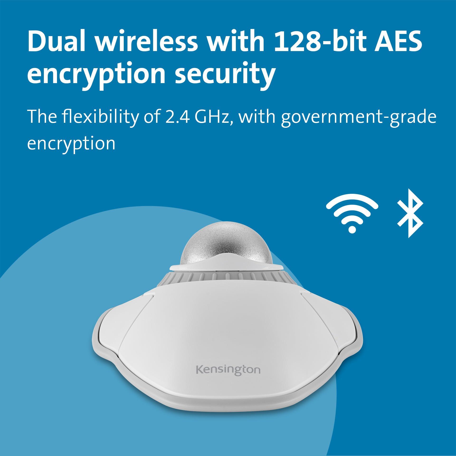 Kensington Kensington Orbit Wireless Trackball with Scroll Ring - White (K70991WW)