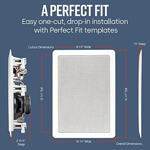 Polk Audio Polk Audio RC85i Sound Ceiling Mount Speakers, White & Polk Audio RC80i Ceiling Mount Speakers, White