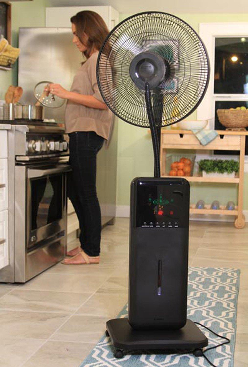 SUNHEAT CoolZone by SUNHEAT Dry Mist Bluetooth Speaker Fan - Red