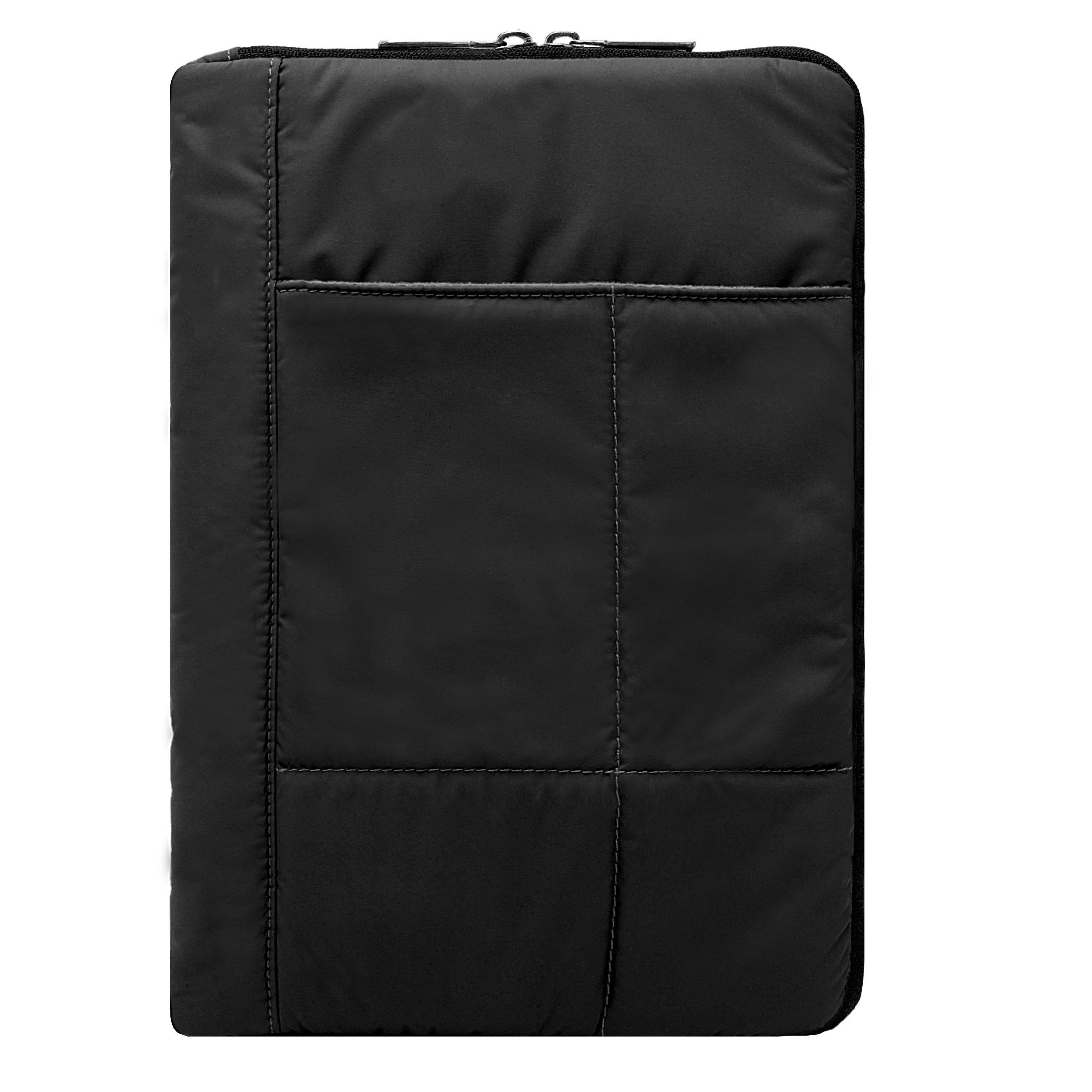 Vangoddy Vangoddy Pillow Zippered Sheen Quilted Sleeve (BLK) for Nextbook Flexx, Nextbook 10.1, NeuTab N10, Nokia Lumia 2520 10.1 inch