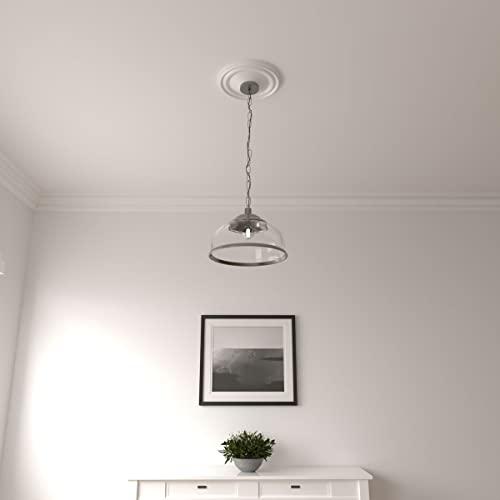 Ekena Millwork Ekena Millwork CM12RE Reece Ceiling Medallion, 12"OD x 1 3/4"P (Fits Canopies up to 2 3/8"), Factory Primed
