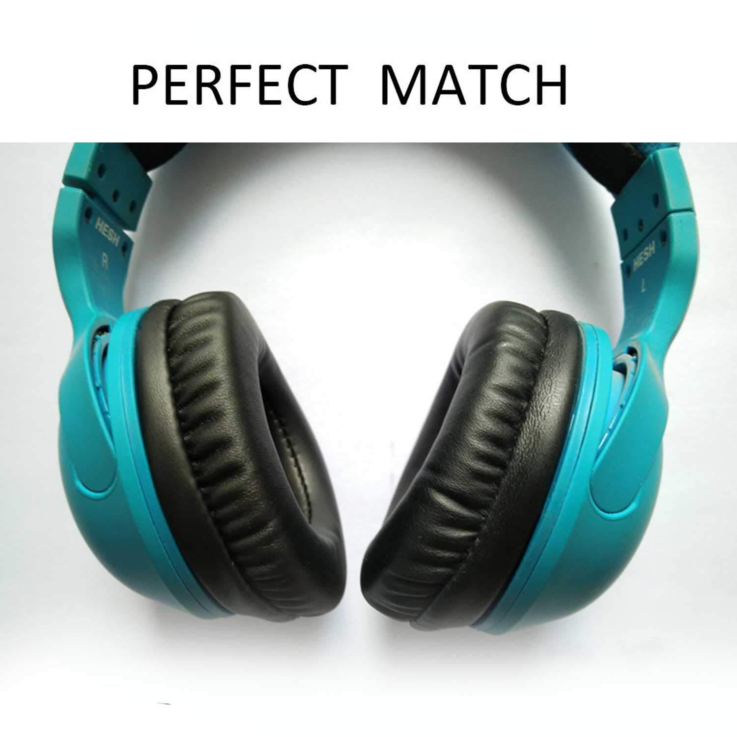 Lektuen Skullcandy Replacement Ear Pads Hesh 2 Replacement Ear Pads Ear Cushions Ear Cups Ear Cover Earpad Repair Parts for Skullcandy Hesh2.0 Bluetooth Wireless Headphones (Black)