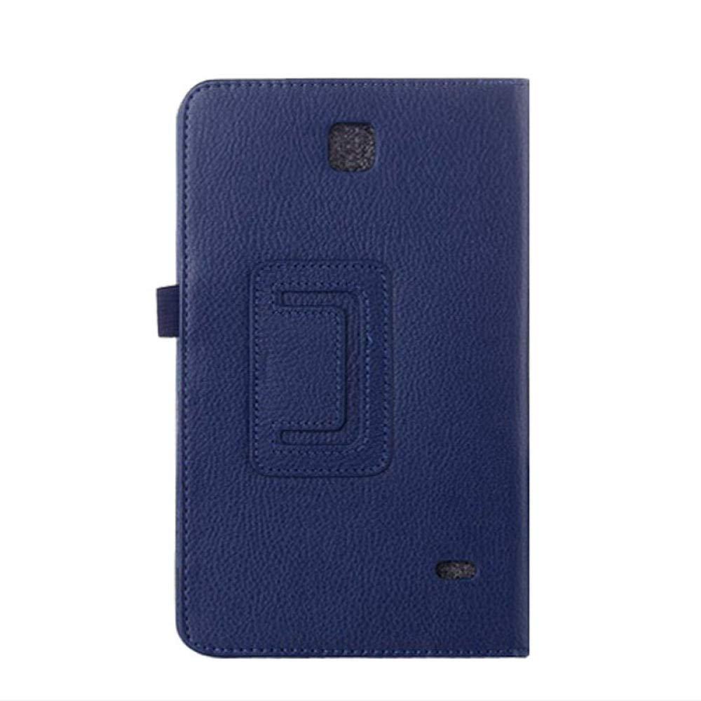 BSTLY Tablet Case for Samsung Galaxy Tab4 7.0 T230 Leather case Litchi Pattern Bracket Tablet Computer case T231 Protective Cover Purple Applicable to T230/T231/T235