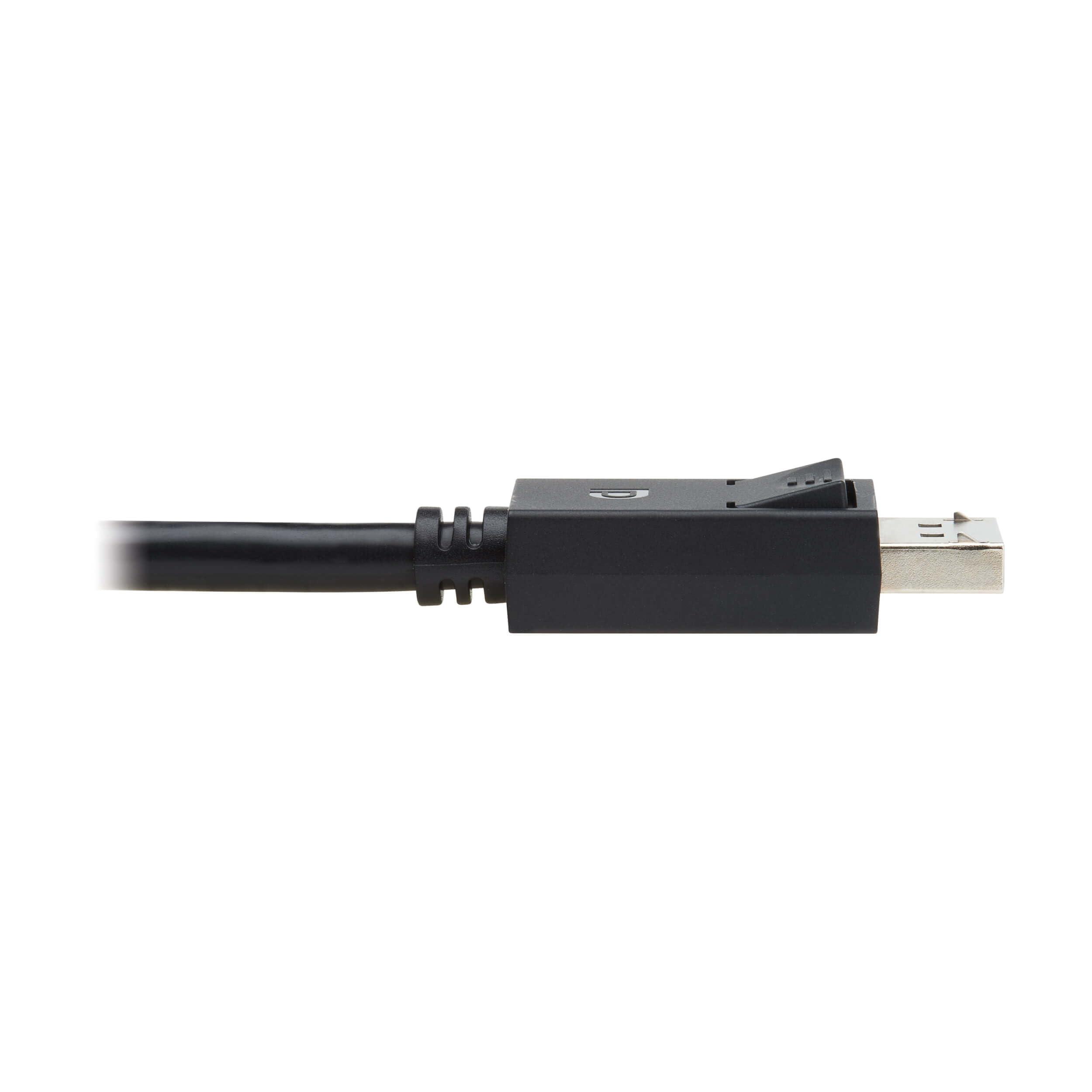 Tripp Lite Tripp Lite 8K @ 60Hz DisplayPort 2.1 Cable with Latching Connectors (M/M), 6 Feet / 1.8 Meters, 40 Gbps, HDR, HBR3, MST, 4:4:4, HDCP 2.2, Black, Lifetime Manufacturer's Warranty (P580-006-8K6-2)