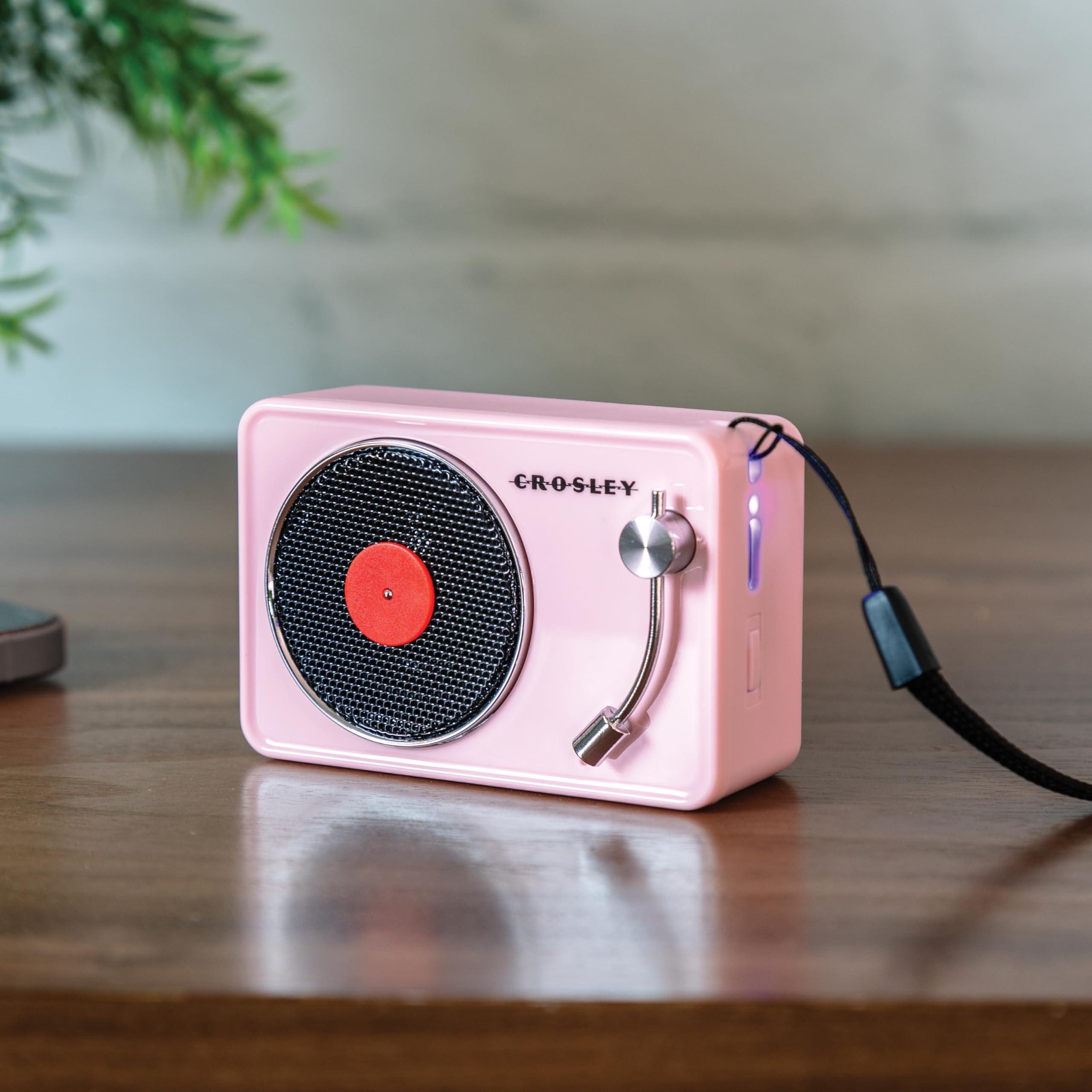 Crosley Crosley CR3029A-PI Portable Mini Turntable Bluetooth Speaker, Pink