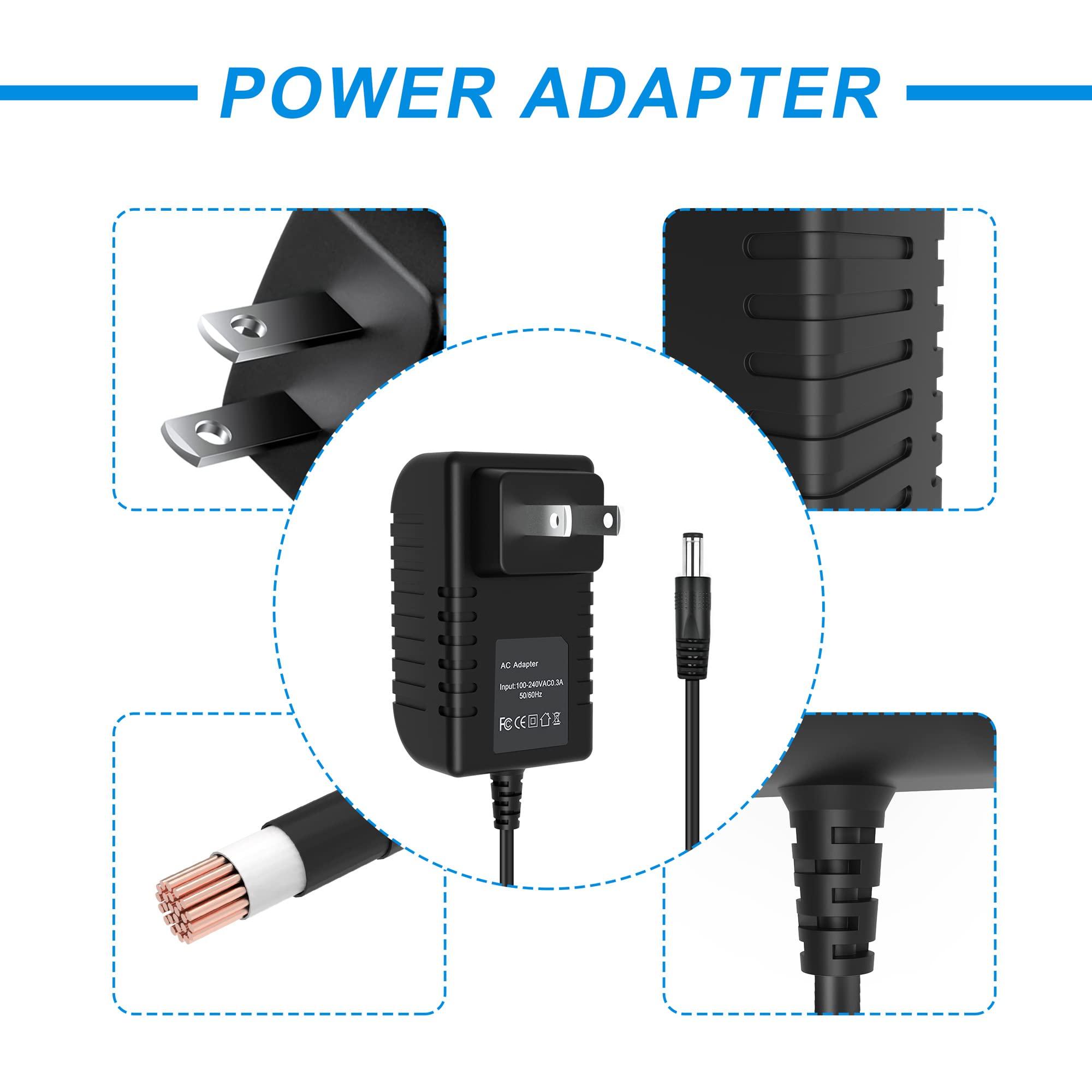 J-ZMQER J-ZMQER AC/DC Adapter Compatible with Roberts Radio R808 R809 R818 R827 R881 R9904 R9914 R9921 R9940 R9903 R9993 RC818 RC828 RP3 Power Supply Cord Cable