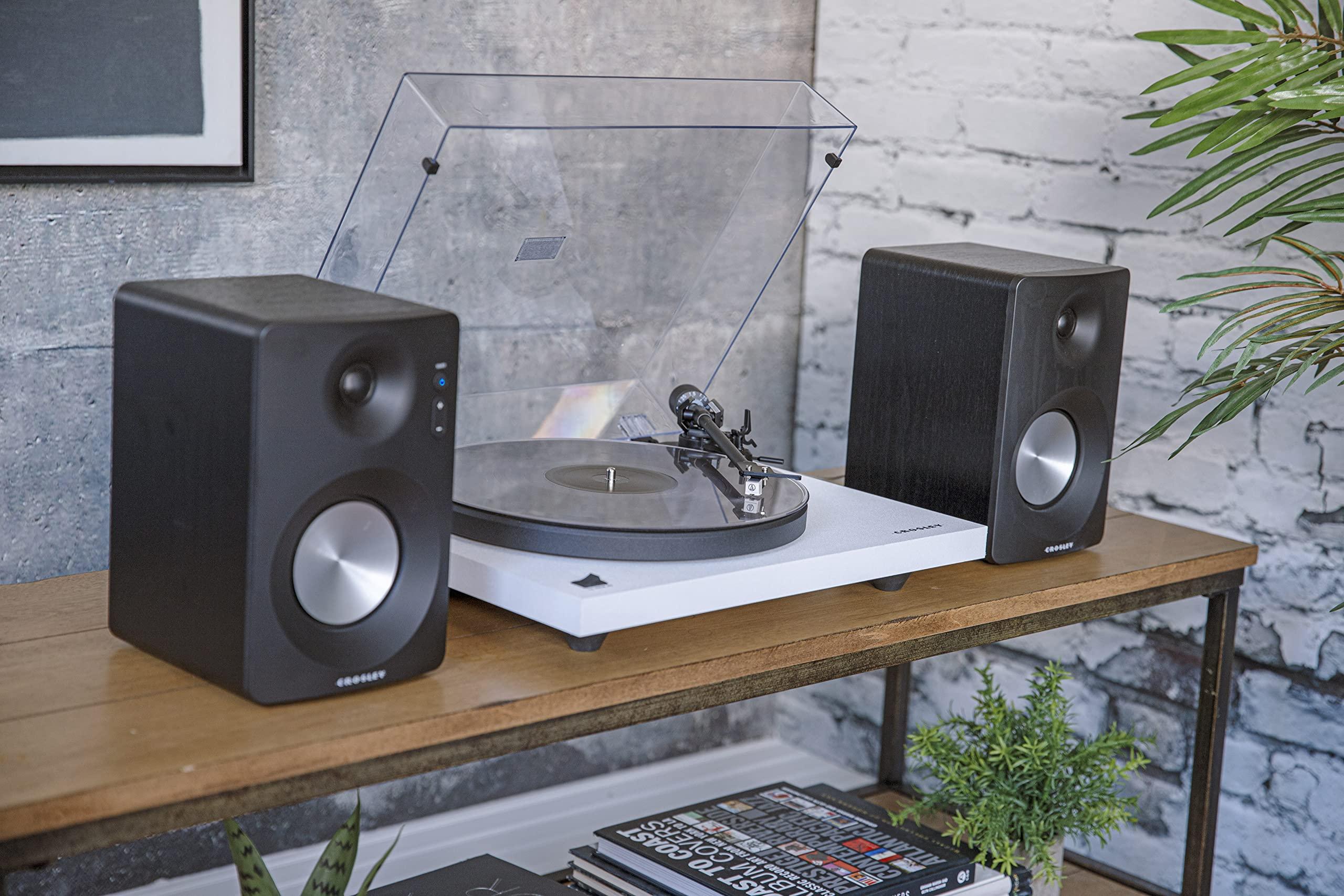 Crosley Crosley KT6101-WH Belt-Drive Bluetooth Turntable with Built-in Preamp and Included Speakers, White