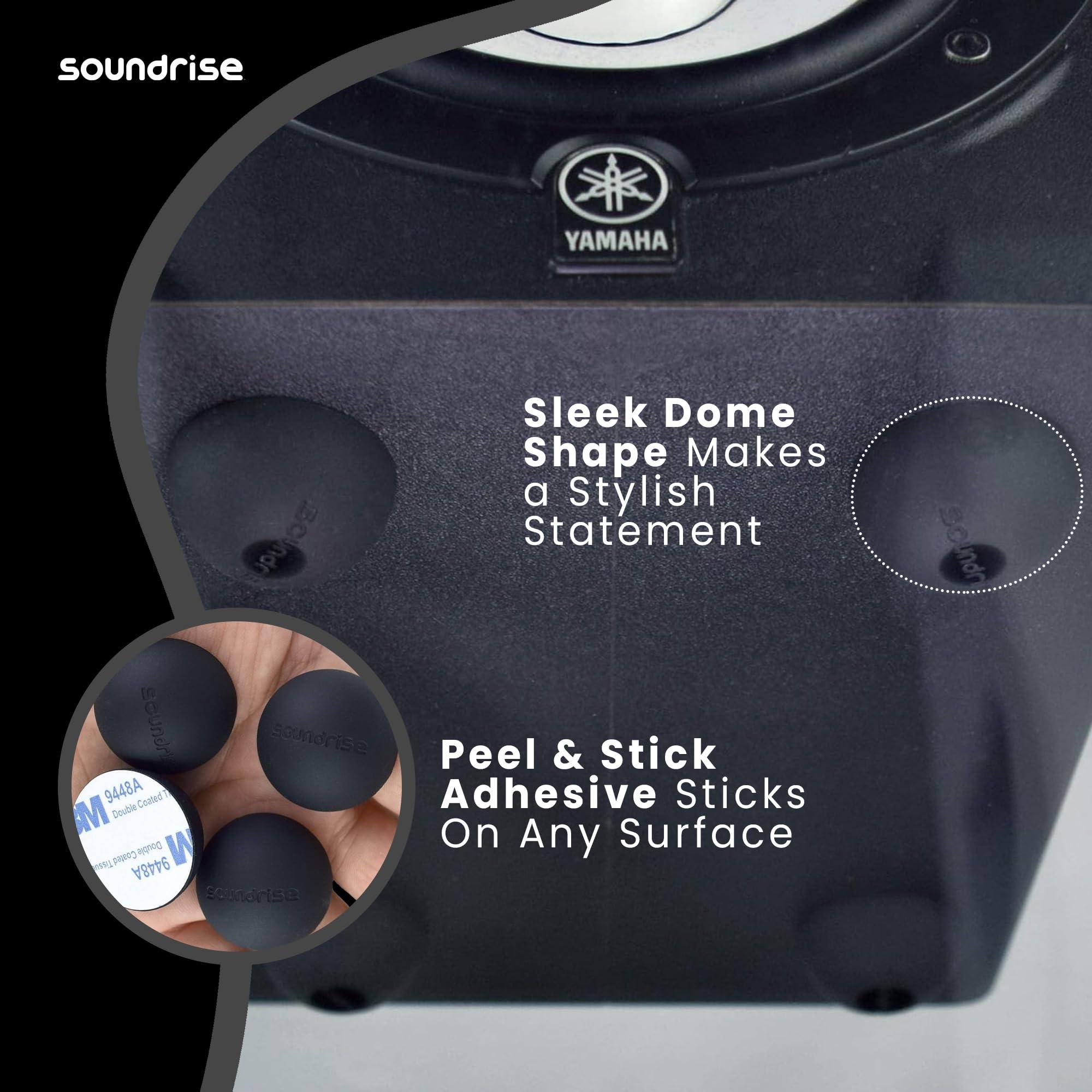 Soundrise Soundrise DOMES Isolation Pads - Sound Dampening & Anti-Vibration Silicone Feet - Audio Isolation Feet for Subwoofers, Speakers & Turntables - Peel & Stick, Durable Class-A Silicone, Non-Slip (8-Pack)