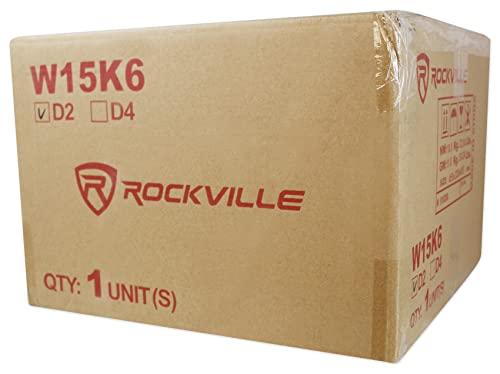 Rockville Rockville W15K6D2 V2 15" 4000w Peak Car Audio Subwoofer Dual 2-Ohm Sub 1000w RMS CEA Rated