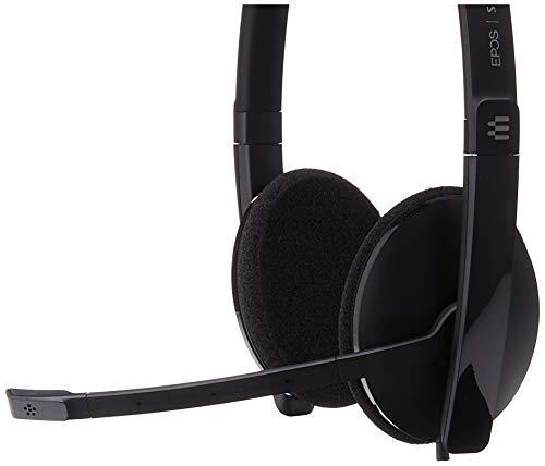 Sennheiser Enterprise Solution Sennheiser SC 160 USB (508315) - Double-Sided (Binaural) Headset for Business Professionals | with HD Stereo Sound, Noise Canceling Microphone, & USB Connector (Black), Black