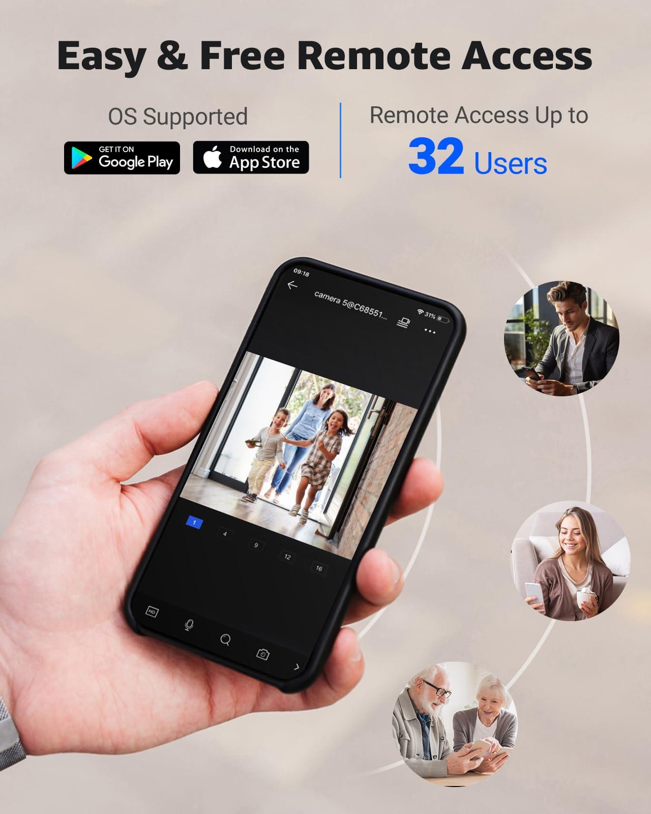 ANNKE ANNKE C800 3 Pack PoE 4K Security Camera with AI Human/Vehicle Detection, H.265+ 8MP Outdoor IP Bullet Camera w/Audio Recording, 100ft EXIR 2.0 Night Vision, 120dB WDR, Support Max 512GB TF Card