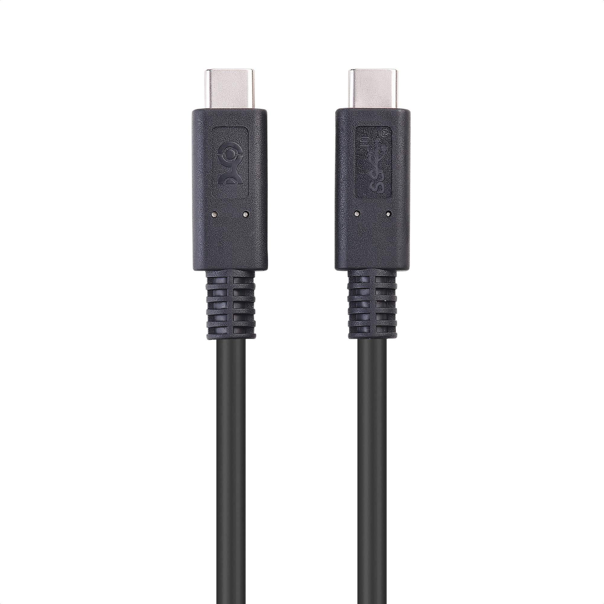 Cable Matters Cable Matters [USB-IF Certified] 10 Gbps Gen 2 USB C to USB C Cable 3.3 ft / 1m, Supports Up to [4K@60Hz Video, 100W Charging, 10Gbps Data Transfer] in Black